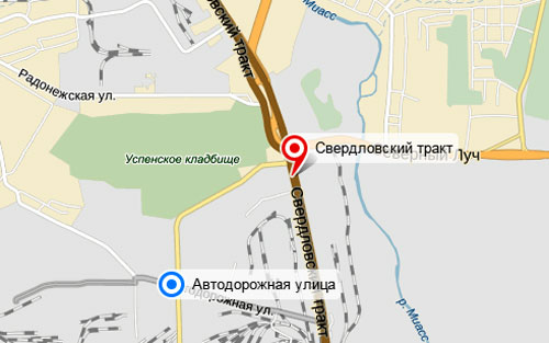 Свердловский тракт 37 шадринск карта